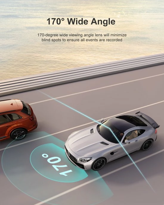 IZEEKER GD100 Dash Cam 1080P, Dash Camera Voor Auto's Met Nachtzicht, WDR, 3 Inch LCD Display Car Driving Recorder, 170° Groothoek, G-Sensor, Loop Recording, Parking Mode 5 IZEEKER GD100 Dash Cam 1080P, Dash Camera Voor Auto's Met Nachtzicht, WDR, 3 Inch LCD Display Car Driving Recorder, 170° Groothoek, G-Sensor, Loop Recording, Parking Mode - Image 3