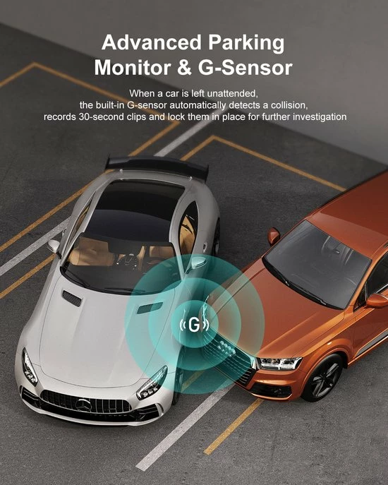 IZEEKER GD100 Dash Cam 1080P, Dash Camera Voor Auto's Met Nachtzicht, WDR, 3 Inch LCD Display Car Driving Recorder, 170° Groothoek, G-Sensor, Loop Recording, Parking Mode 8 IZEEKER GD100 Dash Cam 1080P, Dash Camera Voor Auto's Met Nachtzicht, WDR, 3 Inch LCD Display Car Driving Recorder, 170° Groothoek, G-Sensor, Loop Recording, Parking Mode - Image 6