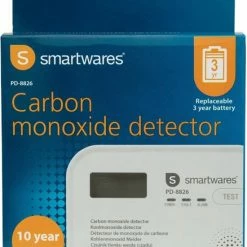 Smartwares Koolmonoxidemelder-Co2 Melder, 11 X 8 X 4 Cm 10 Jaar Sensor, Batterijen Gaan 3 Jaar Mee