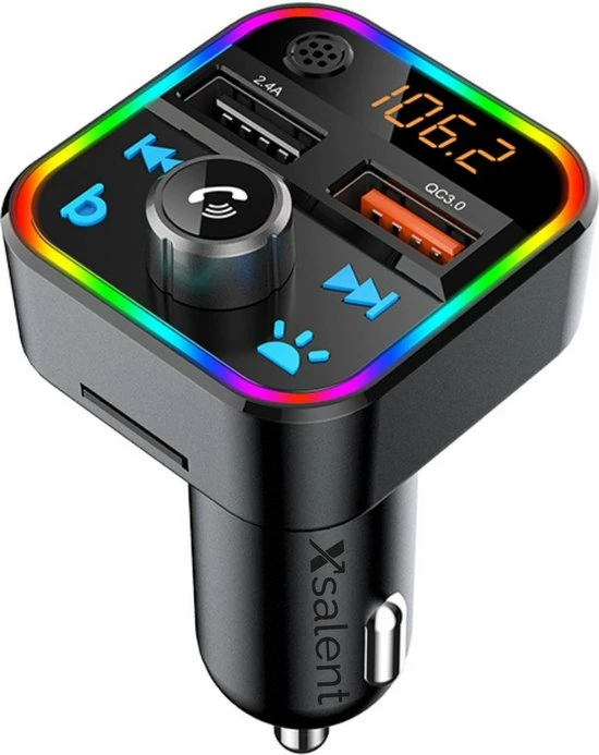 Bluetooth FM Transmitter - Autolader - Bluetooth Carkit - Handsfree - Muziek Streamen - Bluetooth 5.0 en USB 3.0 Quick Charge - Handsfree Bellen - Extra Grote Microfoon - Extra bass - Telefoon Opladen - Spraakbediening Xsalent Bluetooth FM Transmitter - Autolader - Bluetooth Carkit - Handsfree - Muziek Streamen - Bluetooth 5.0 En USB 3.0 Quick Charge - Handsfree Bellen - Extra Grote Microfoon - Extra Bass - Telefoon Opladen - Spraakbediening -70Mai SHOP