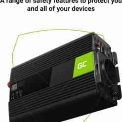 GREEN CELL Voltage Auto Omvormer 24V Naar 230V, 300W / 600W. 22 GREEN CELL Voltage Auto Omvormer 24V Naar 230V, 300W / 600W. -70Mai SHOP 550x695 1