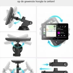 Boscer® Smart Navigatiesysteem - Apple Carplay & Android Auto (draadloos) - 7 Inch - Touchscreen - Bluetooth - TomTom GO - Achteruitrijcamera -70Mai SHOP 550x704