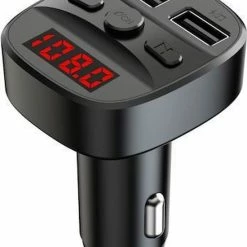 Opline Bluetooth Aux FM Transmitter Ontvanger Auto Radio | Met USB / Aux / Geheugenkaart | Receiver Voor Autoradio - FM5