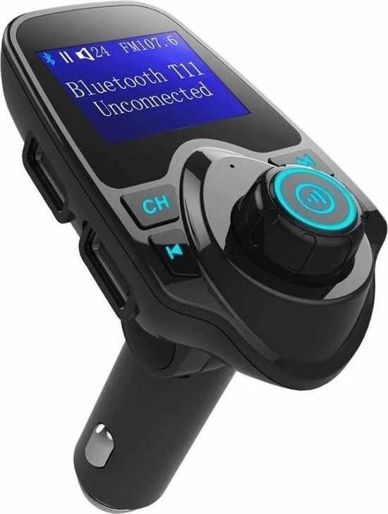 T11 / Bluetooth Transmitter / Carkit / FM Transmitter / Bluetooth Carkit / Oplader / Handsfree Bellen / Draadloos Muziek Streamen / Microfoon / Radio / 4 Play Modes / + *GRATIS AUX Kabel* 3 T11 / Bluetooth Transmitter / Carkit / FM Transmitter / Bluetooth Carkit / Oplader / Handsfree Bellen / Draadloos Muziek Streamen / Microfoon / Radio / 4 Play Modes / + *GRATIS AUX Kabel*
