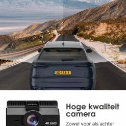 Abask? - 4K Ultra HD Dashcam - Dashcam Voor Auto - Geheugen Tot 256GB - Voor En Achter Camera - 310? Kijkhoek - Zwart/450g -70Mai SHOP 550x733 4