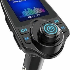 Healtic - Bluetooth FM Transmitter T11D (2020), 120 ? Rotatie Auto Radio Adapter CarKit Met 4 Music Play Modes / Hands-free Bellen / TF Kaart / USB Auto Lader / USB Flash Drive / AUX Input / Output 1.44 Inch LCD Display/ Bluetooth Carkit 5 In 1 -70Mai SHOP 550x734 2