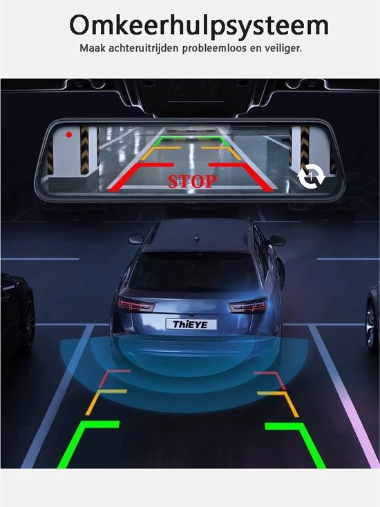 Bolture Dashcam - Dashcam Voor Auto - Dashcam Voor Auto Voor En Achter - Touchscreen - Loopopname - Spiegel - 4K - Nachtzicht 6 Bolture Dashcam - Dashcam Voor Auto - Dashcam Voor Auto Voor En Achter - Touchscreen - Loopopname - Spiegel - 4K - Nachtzicht - Image 4