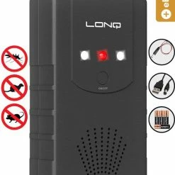 70Mai SHOP 18 LONQ® Marterverjager – All-in-1 Pakket - Met Nederlandse Handleiding - Ultrasone Binnen & Buiten – Werkt Op Batterijen, Netstroom En Auto Accu - Zwart