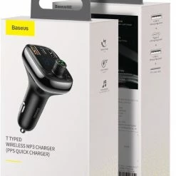 Baseus InAuto FM Transmitter | Bluetooth FM Transmitter Auto MP3-Player Handsfree Wireless Radio Audio Adapter Met USB Disk/SD Kaart - Quick Charger 4.0 -70Mai SHOP 550x745 3