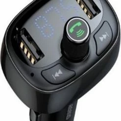 Baseus FM Transmitter Bluetooth Draadloze Carkit / MP3 Speler Mobiel / Handsfree Bellen In De Auto / Lader / USB Flash Drive / Muziek / Audio / Radio / SD/TF Kaart / Carkit Adapter Zwart (CCTM-01) -70Mai SHOP 550x751 1