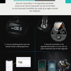 TibaGoods Auto FM Transmitter - Bluetooth - Handsfree Bellen - USB - Carkit - Audio Receiver - Oplaadfunctie - Auto Accessoires -70Mai SHOP 550x755 2