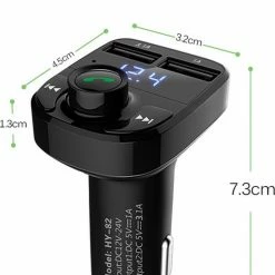 Merkloos Bluetooth Carkit FM Transmitter Om Handsfree Te Bellen En Draadloos Muziek Te Streamen, Met Volumeknop En Oplaadfunctie Voor 2 Telefoons Tegelijkertijd | Display | Handsfree Bellen | USB Oplader | MP3 Speler | Bluetooth | Aux | TF-Kaart | HY-82 12 Merkloos Bluetooth Carkit FM Transmitter Om Handsfree Te Bellen En Draadloos Muziek Te Streamen, Met Volumeknop En Oplaadfunctie Voor 2 Telefoons Tegelijkertijd | Display | Handsfree Bellen | USB Oplader | MP3 Speler | Bluetooth | Aux | TF-Kaart | HY-82 -70Mai SHOP 550x757