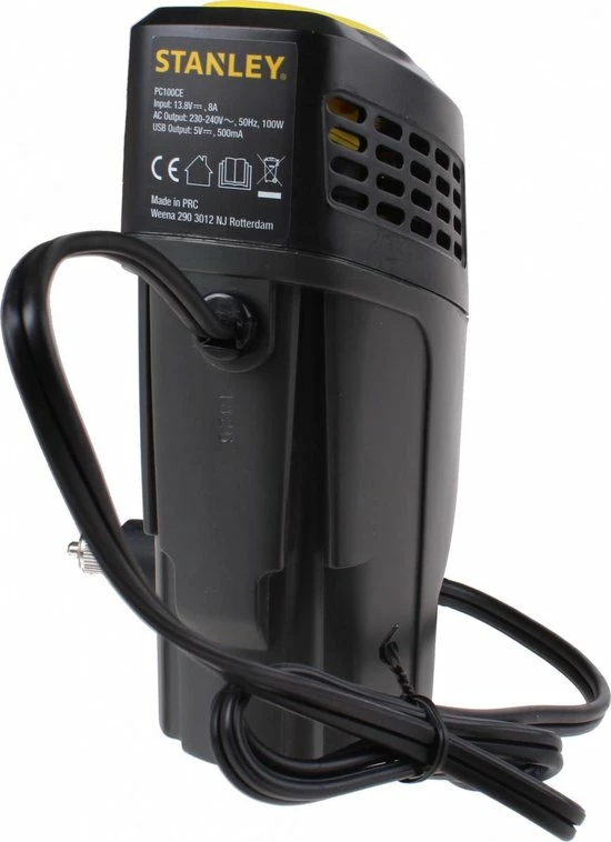 Stanley Omvormer - 12-240 V, 100 W - 1 Stopcontact - 1 USB-Poort Stanley Omvormer - 12-240 V, 100 W - 1 Stopcontact - 1 USB-Poort -70Mai SHOP 550x758 1