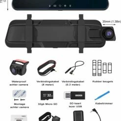 ThiEye Carview 3 32gb 2CH Full Mirror Touch GPS Dashcam Voor Auto -70Mai SHOP 550x758 3