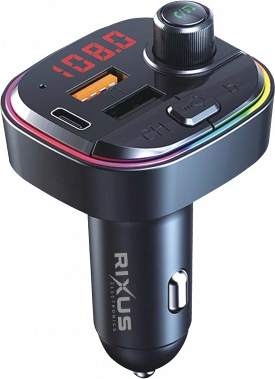 Rixus Electronics Rixus Bluetooth Car FM Player + Quick PD Car Charge RXBT14 | Ambient Light | Auto Oplader | Geschikt Voor Apple/Samsung/Huawei 3 Rixus Electronics Rixus Bluetooth Car FM Player + Quick PD Car Charge RXBT14 | Ambient Light | Auto Oplader | Geschikt Voor Apple/Samsung/Huawei