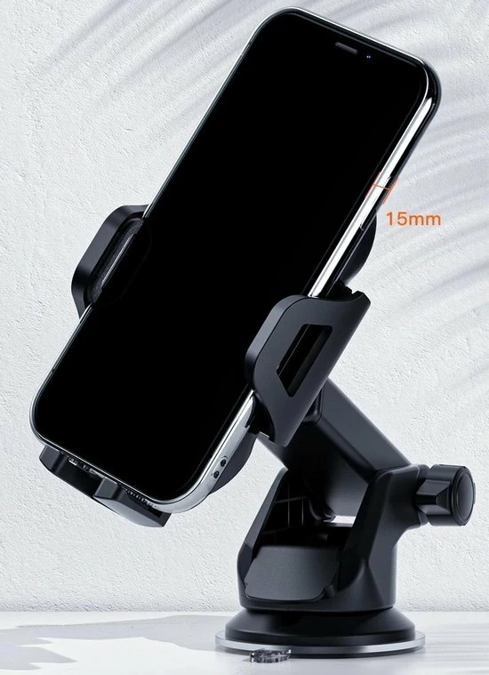 Vienta Auto Telefoon Houder - Voor Mobiele Telefoon - Geschikt Voor 4.7 Tot 7.5 Inch Smartphone - Dashboard Zuignap Bevestiging 4 Vienta Auto Telefoon Houder - Voor Mobiele Telefoon - Geschikt Voor 4.7 Tot 7.5 Inch Smartphone - Dashboard Zuignap Bevestiging - Image 2