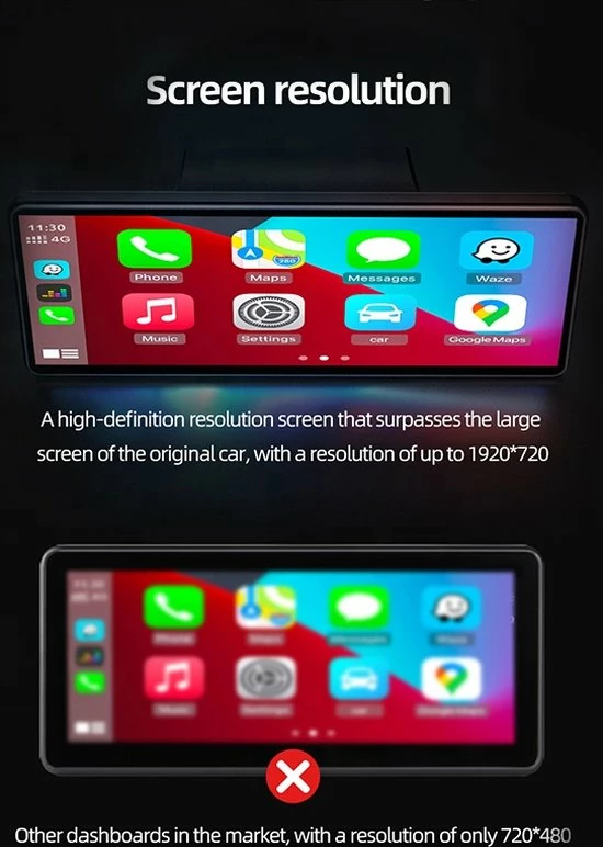 Ossora Draadloos Apple Carplay Scherm Voor Tesla Model 3 En Model Y - 9 Inch HUD - Android Auto - Waze 16 Ossora Draadloos Apple Carplay Scherm Voor Tesla Model 3 En Model Y - 9 Inch HUD - Android Auto - Waze - Afbeelding 14