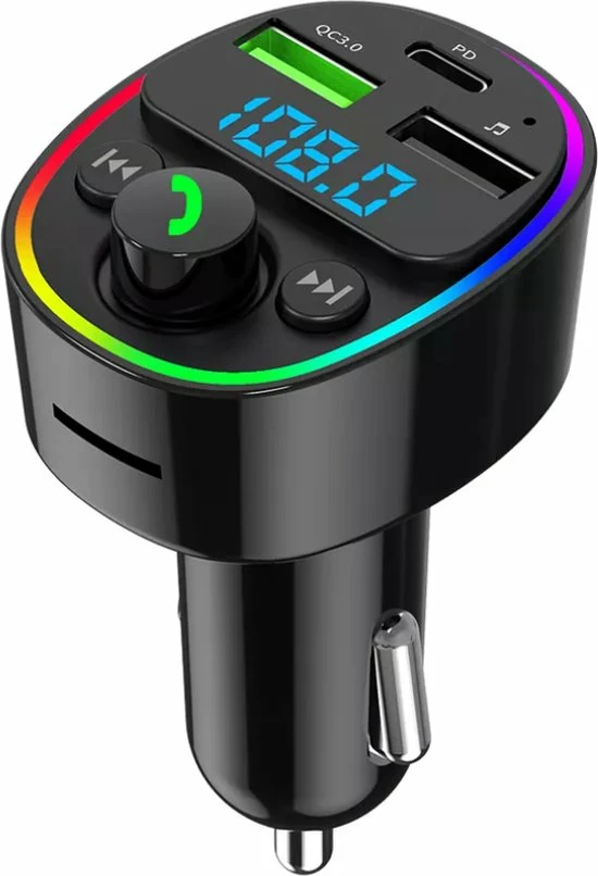 Merkloos FM Transmitter Bluetooth ? Snellader - Handsfree Bellen - RGB - USB C - USB - Handsfree Bellen Auto Bluetooth - Bluetooth FM Transmitter ? Autolader ? Carkit ? Bluetooth Transmitter - MP3 - SD Kaart - Plug And Play - + Gratis Aux 6 Merkloos FM Transmitter Bluetooth ? Snellader - Handsfree Bellen - RGB - USB C - USB - Handsfree Bellen Auto Bluetooth - Bluetooth FM Transmitter ? Autolader ? Carkit ? Bluetooth Transmitter - MP3 - SD Kaart - Plug And Play - + Gratis Aux - Image 4