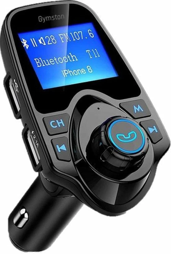 FM Transmitter Bluetooth Draadloze Carkit / MP3 Speler Mobiel / Handsfree Bellen In De Auto / AUX Input / Lader / USB Flash Drive / Muziek / Audio / Radio / TF Kaart / Carkit Adapter - Gymston - Zwart 3 FM Transmitter Bluetooth Draadloze Carkit / MP3 Speler Mobiel / Handsfree Bellen In De Auto / AUX Input / Lader / USB Flash Drive / Muziek / Audio / Radio / TF Kaart / Carkit Adapter - Gymston - Zwart