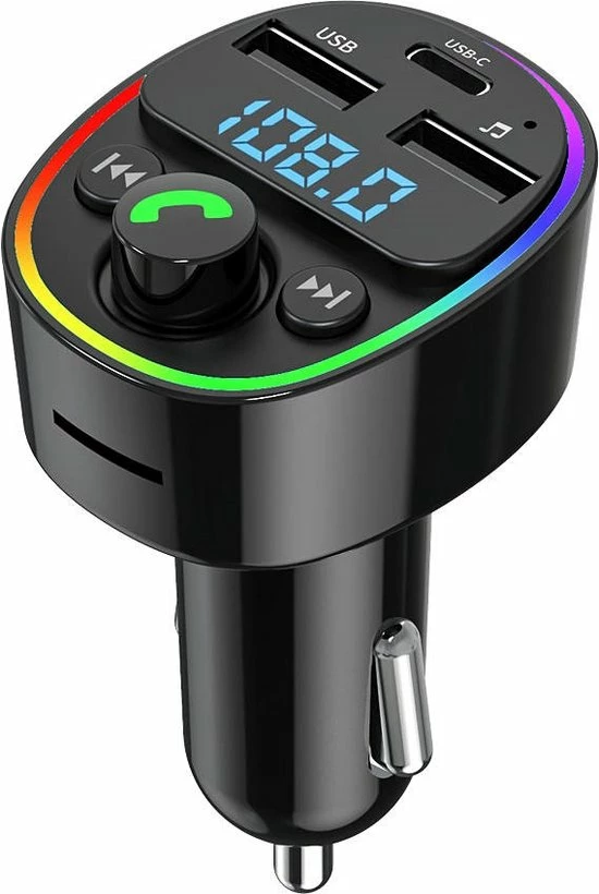 G67 Bluetooth Carkit FM Transmitter Bluetooth 5.0 - Carkit - Autolader - Led - Handsfree 3 G67 Bluetooth Carkit FM Transmitter Bluetooth 5.0 - Carkit - Autolader - Led - Handsfree